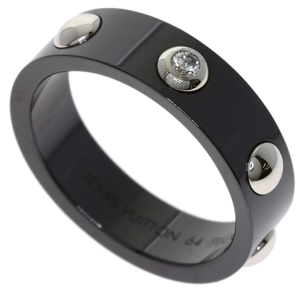 LOUIS VUITTON Silver Diamond Ring